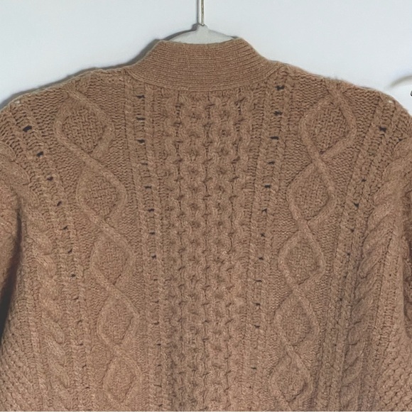 J. Crew relaxed stretch merino cable-knit sweater boyfriend fit 47588 - Picture 10 of 16